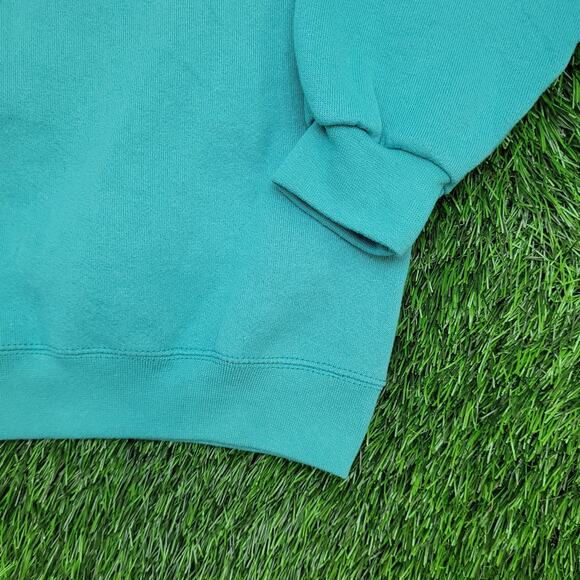 Vintage 90s Tultex Blank Sweatshirt Womens Large 21x24 Blue - Picture 10 of 10